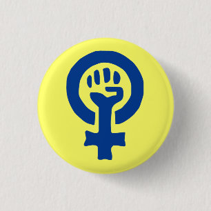 Badge Rond 2,50 Cm Bouton de puissance de femme