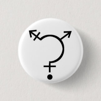 Badge Rond 2,50 Cm Bouton de question de genre