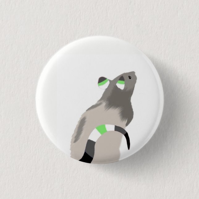 Badge Rond 2,50 Cm Bouton de rat d'Agender (Devant)