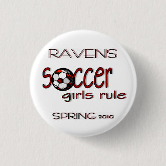 Badge Rond 2,50 Cm Bouton de règle de filles du football