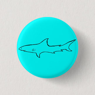 Badge Rond 2,50 Cm Bouton de requin