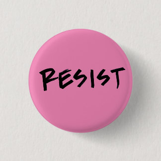 Badge Rond 2,50 Cm Bouton de résistance rose, petit ou choisir la cou