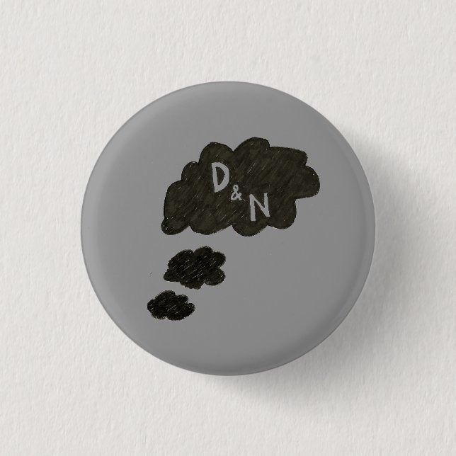 Badge Rond 2,50 Cm Bouton de "rêve" de D&N (Devant)