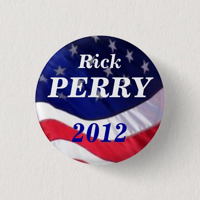 Badge Rond 2,50 Cm Bouton de Rick Perry 2012 (Devant)