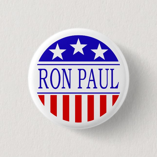 Badge Rond 2,50 Cm Bouton de Ron Paul (Devant)