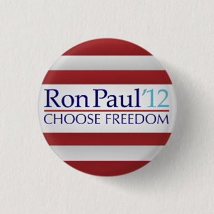 Badge Rond 2,50 Cm Bouton de Ron Paul 2012