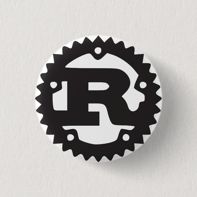 Badge Rond 2,50 Cm Bouton de rouille de Mozilla (Devant)