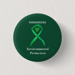 Badge Rond 2,50 Cm Bouton de ruban de sensibilisation à la protection