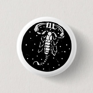 Badge Rond 2,50 Cm Bouton de Scorpion