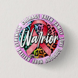 Badge Rond 2,50 Cm Bouton de sensibilisation au cancer du sein rose g