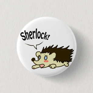 Badge Rond 2,50 Cm Bouton de Sherlock