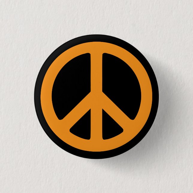 Badge Rond 2,50 Cm Bouton de signe de paix (Devant)