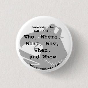 Badge Rond 2,50 Cm Bouton de six W 1,25 le"