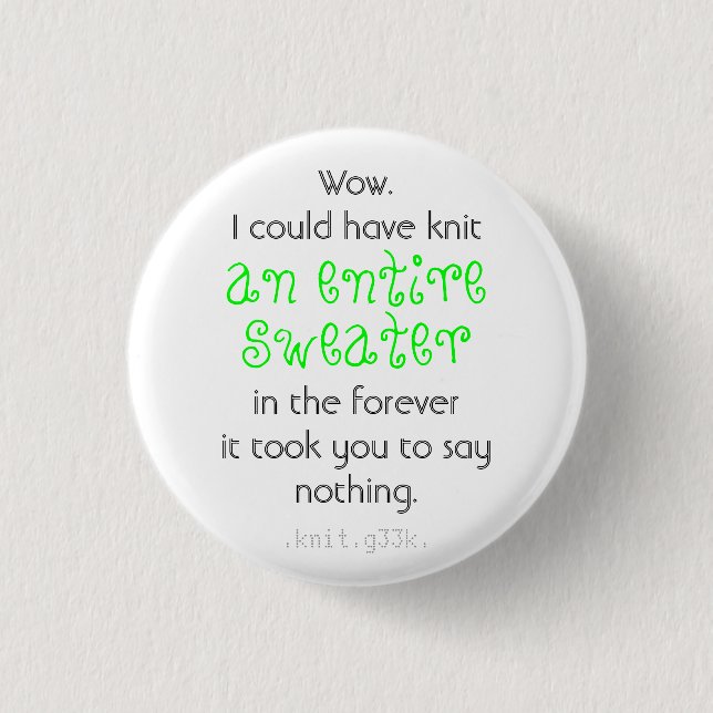 Badge Rond 2,50 Cm bouton de snark de chandail (Devant)