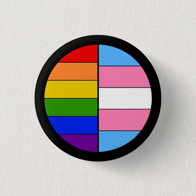 Badge Rond 2,50 Cm Bouton de solidarité de GLBT (Devant)