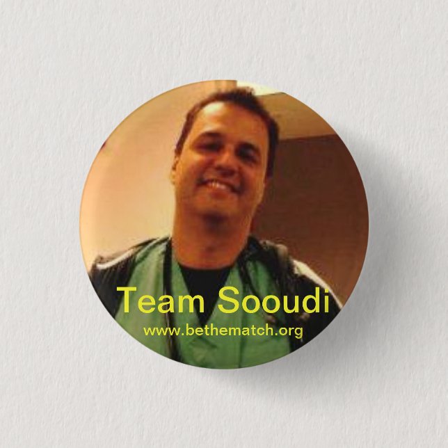 Badge Rond 2,50 Cm bouton de sooudi d'équipe petit (Devant)
