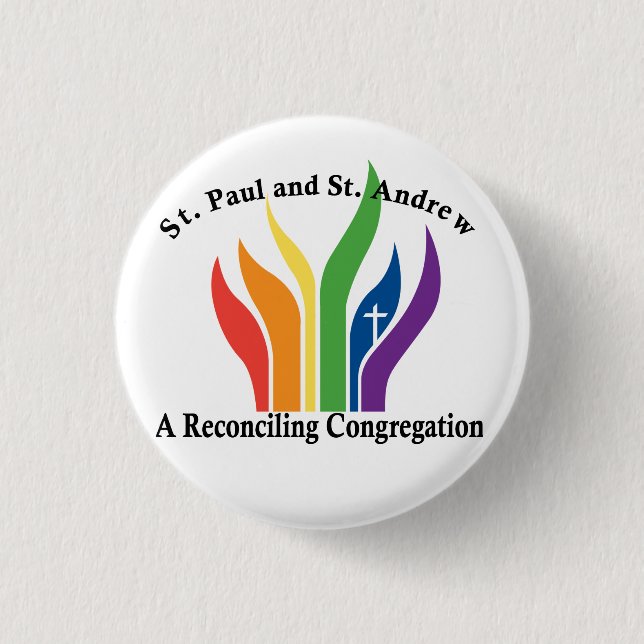 Badge Rond 2,50 Cm Bouton de SPSA (Devant)