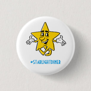Badge Rond 2,50 Cm Bouton de Stan Starlight