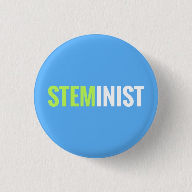 Badge Rond 2,50 Cm Bouton de STEMinist (Devant)
