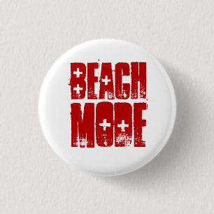 Badge Rond 2,50 Cm Bouton de style de plage de mode de plage