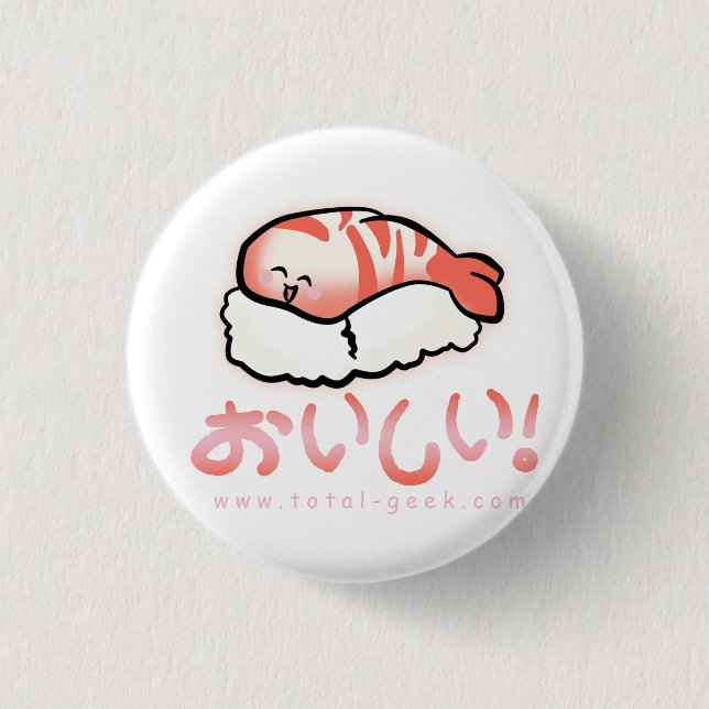 Badge Rond 2,50 Cm bouton de sushi (Devant)