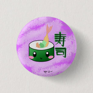 Badge Rond 2,50 Cm Bouton de sushi