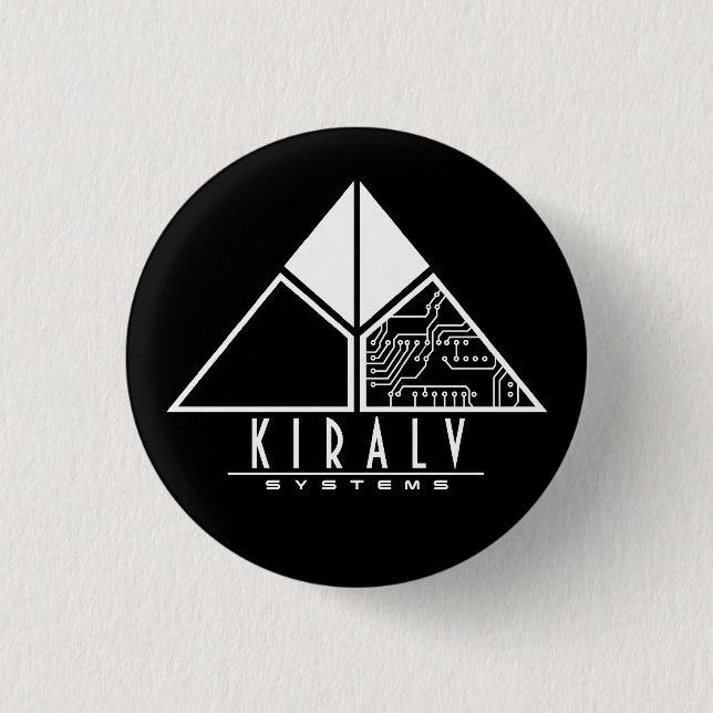 Badge Rond 2,50 Cm Bouton de systèmes de Kiralv (Devant)