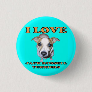 Badge Rond 2,50 Cm Bouton de terriers de Jack Russell