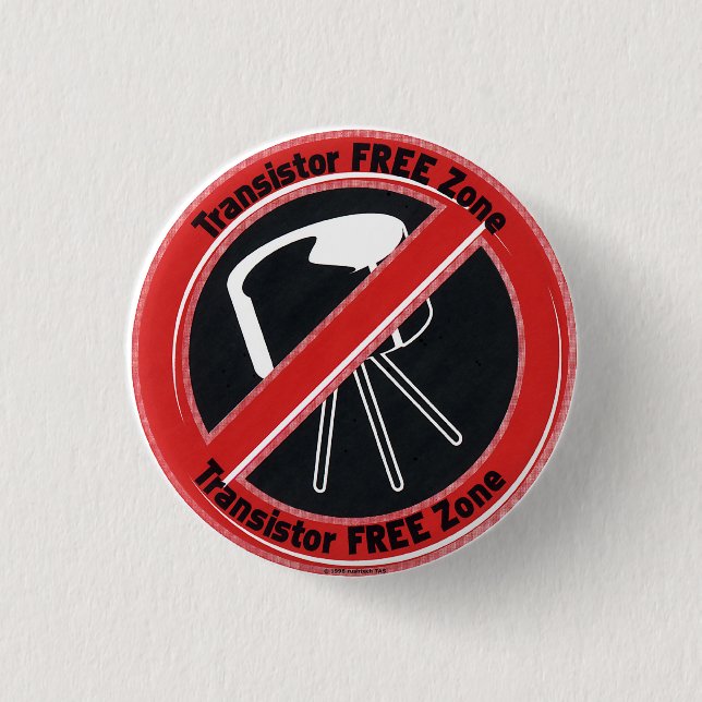 Badge Rond 2,50 Cm Bouton de TFZ (Devant)