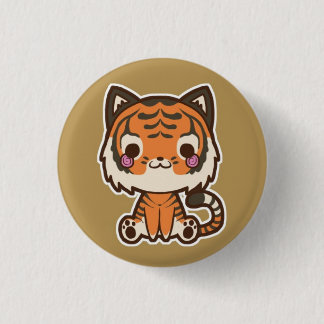 Badge Rond 2,50 Cm Bouton de tigre