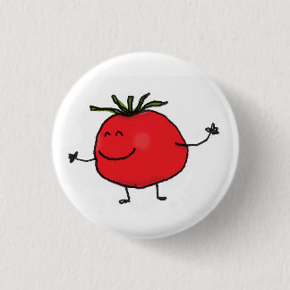 Badge Rond 2,50 Cm Bouton de tomate