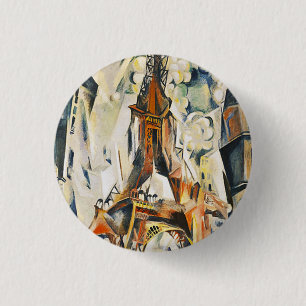 Badge Rond 2,50 Cm Bouton de Tour Eiffel de Robert Delaunay