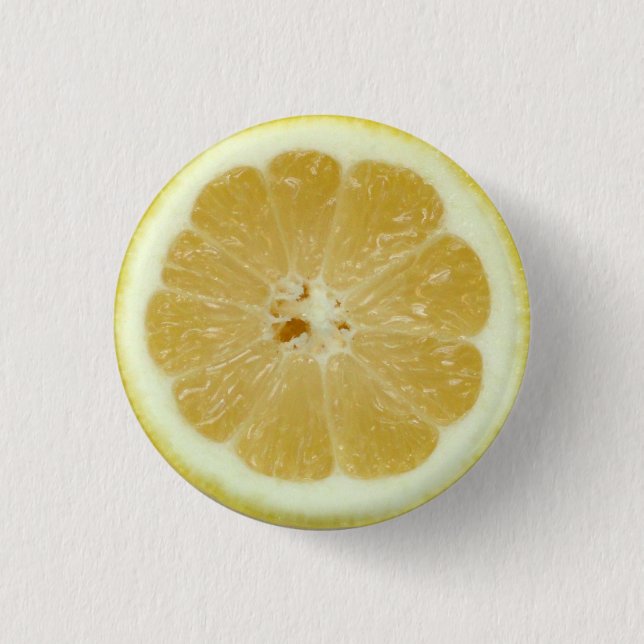 Badge Rond 2,50 Cm Bouton de tranche de citron (Devant)