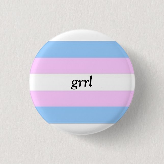 Badge Rond 2,50 Cm Bouton de transport Grrl (Devant)