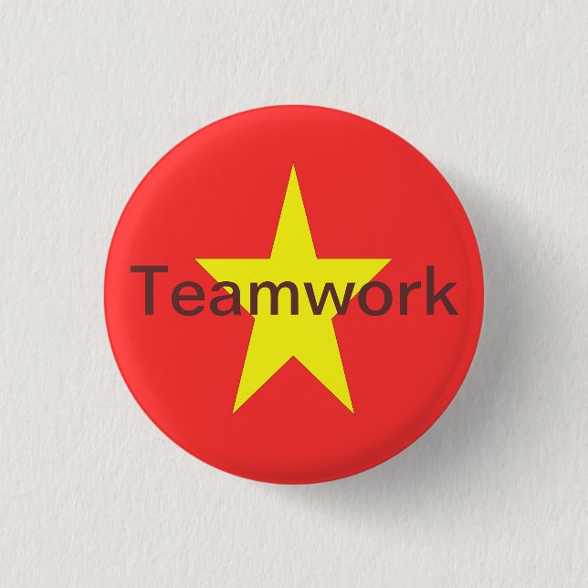 Badge Rond 2,50 Cm Bouton de travail d'équipe (Devant)