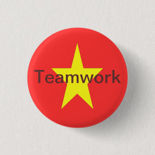 Badge Rond 2,50 Cm Bouton de travail d'équipe