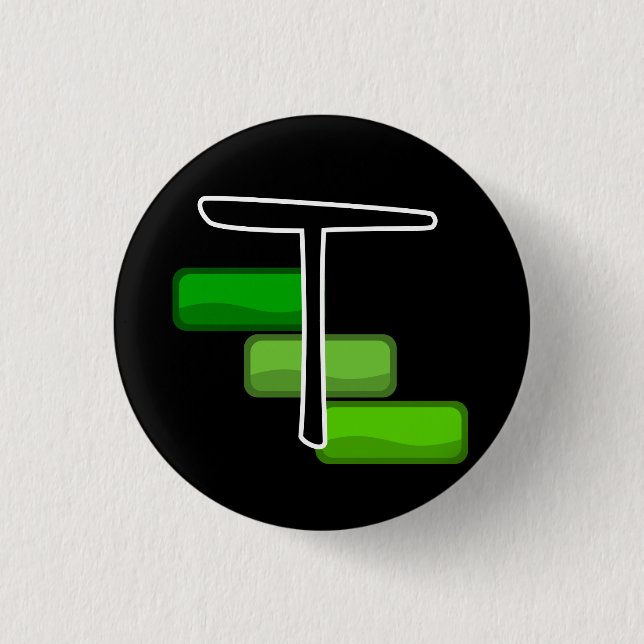 Badge Rond 2,50 Cm Bouton de Tufão (Devant)