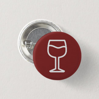 Badge Rond 2,50 Cm Bouton de verre o' Wine