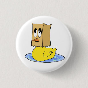 Badge Rond 2,50 Cm Bouton de vilain petit canard