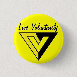 Badge Rond 2,50 Cm Bouton de Voluntaryist