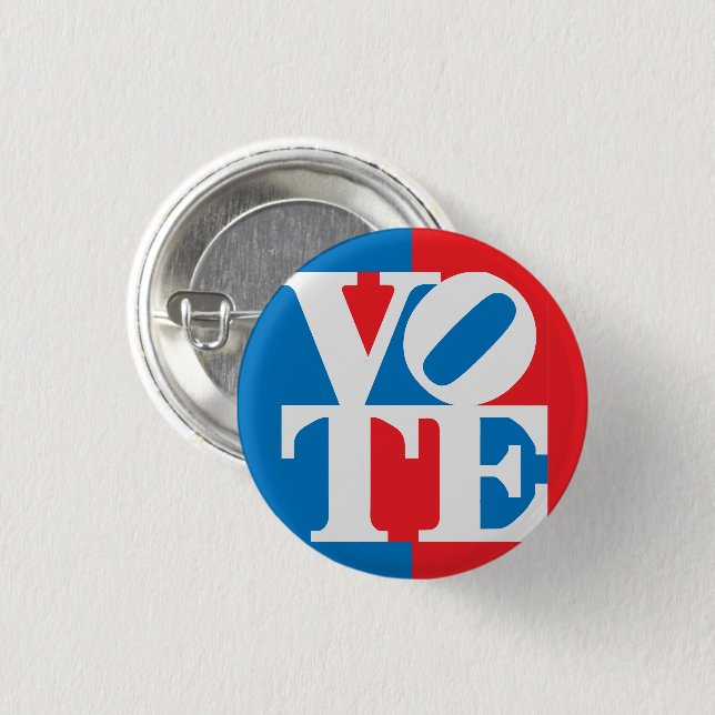 Badge Rond 2,50 Cm Bouton de vote (Devant & derrière)