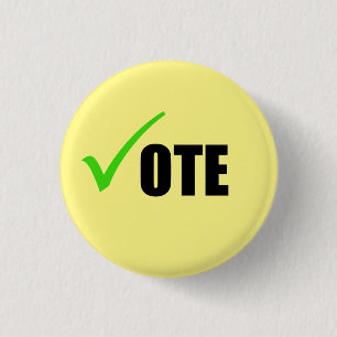 Badge Rond 2,50 Cm Bouton de vote