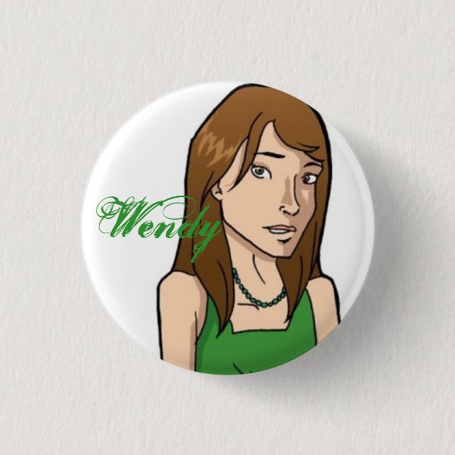 Badge Rond 2,50 Cm Bouton de Wendy (Devant)