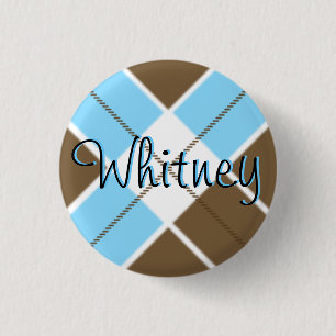 Badge Rond 2,50 Cm Bouton de Whitney