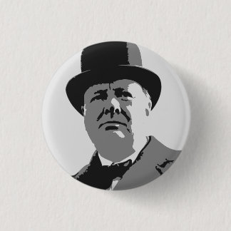 Badge Rond 2,50 Cm Bouton de Winston Churchill