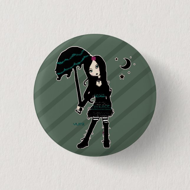 Badge Rond 2,50 Cm Bouton de Yumi (Devant)