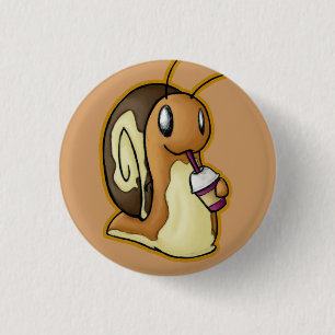 Badge Rond 2,50 Cm Bouton d'Ecru