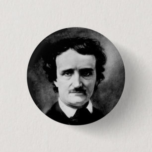 Badge Rond 2,50 Cm Bouton d'Edgar Allan Poe