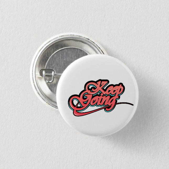 Badge Rond 2,50 Cm Bouton dégradé gras Continuer (Devant & derrière)