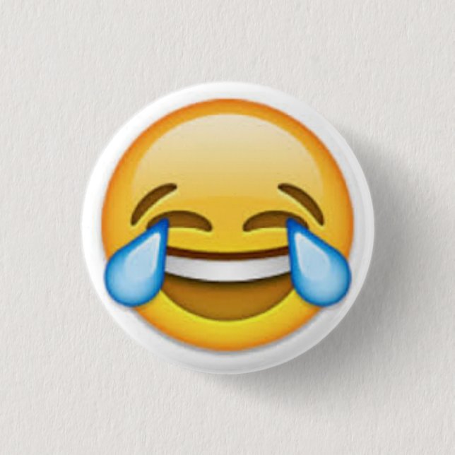 Badge Rond 2,50 Cm Bouton d'Emoji (Devant)